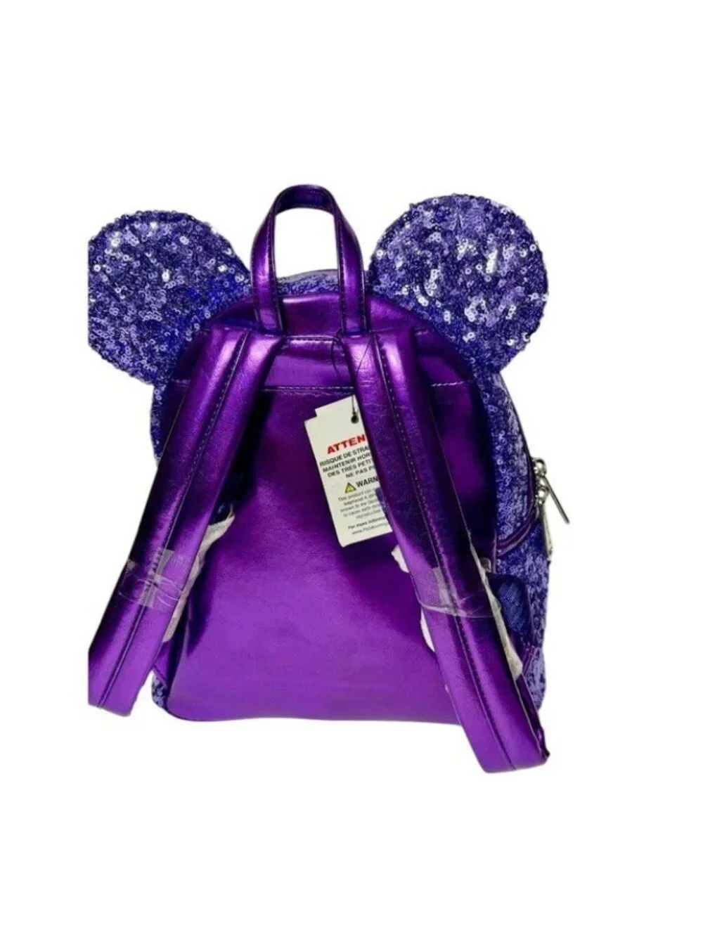 Disney Parks Loungefly Mickey Mouse Purple Potion Sequined Mini Backpack NWT